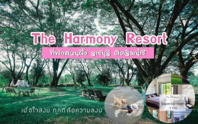 The Harmony Resort ที่พักสวนผึ้ง ราชบุรี ติดริมน้ำชี น้องหมาพักได้ทั้งหมาเล็กหมาใหญ่ สวยสุดๆ