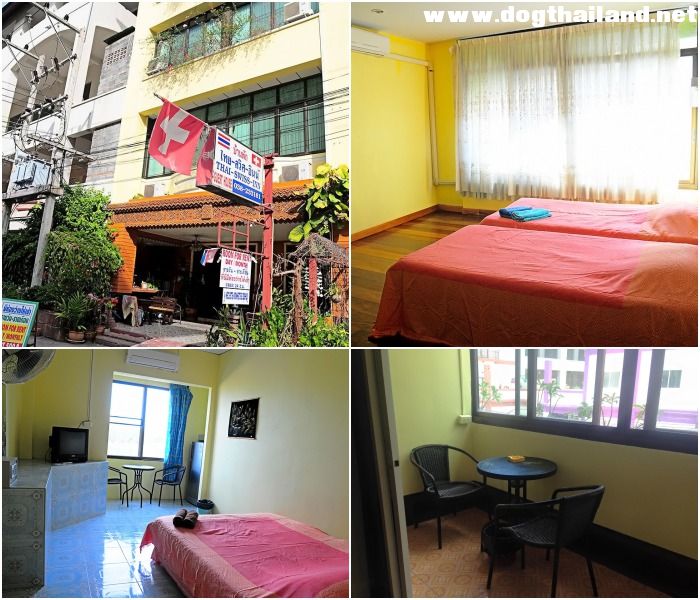 บ้านพักไทย-สวิต-อินน์ หาดจอมเทียนพัทยา สุนัขพักได้ ทั้งหมาเล็ก หมาใหญ่