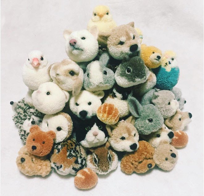 ตุ๊กตาไหมพรม รูปหน้าสัตว์น่ารัก หลากหลายอารมณ์ เหมือนจริงมากๆ โอ้วว