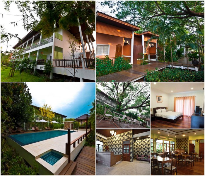 โรงแรมบ้านต้นไม้  ใกล้ตัวเมืองศรีสะเกษ สุนัขเข้าพักได้