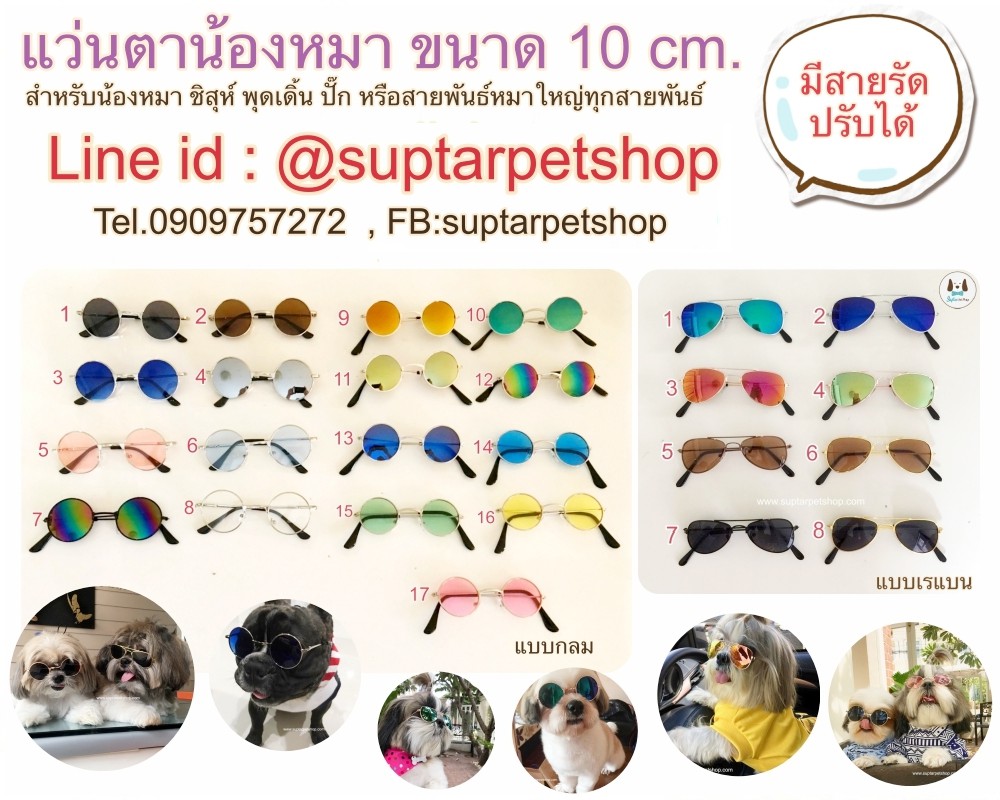 แว่นตาหมา แว่นตาแฟชั่น แฟนตาซี มีสายรัด หลายแบบ ราคาถูก 90 บาทเท่านั้น