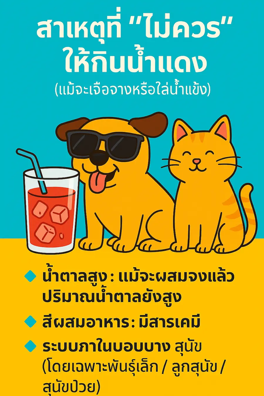 ให้น้องหมากินน้ำหวาน  น้ำแดง เฮลส์บลูบอย ดีไหม ?