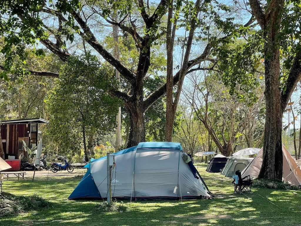 10 ลานกางเต็นท์ นครนายก หมาแมวพักได้ 