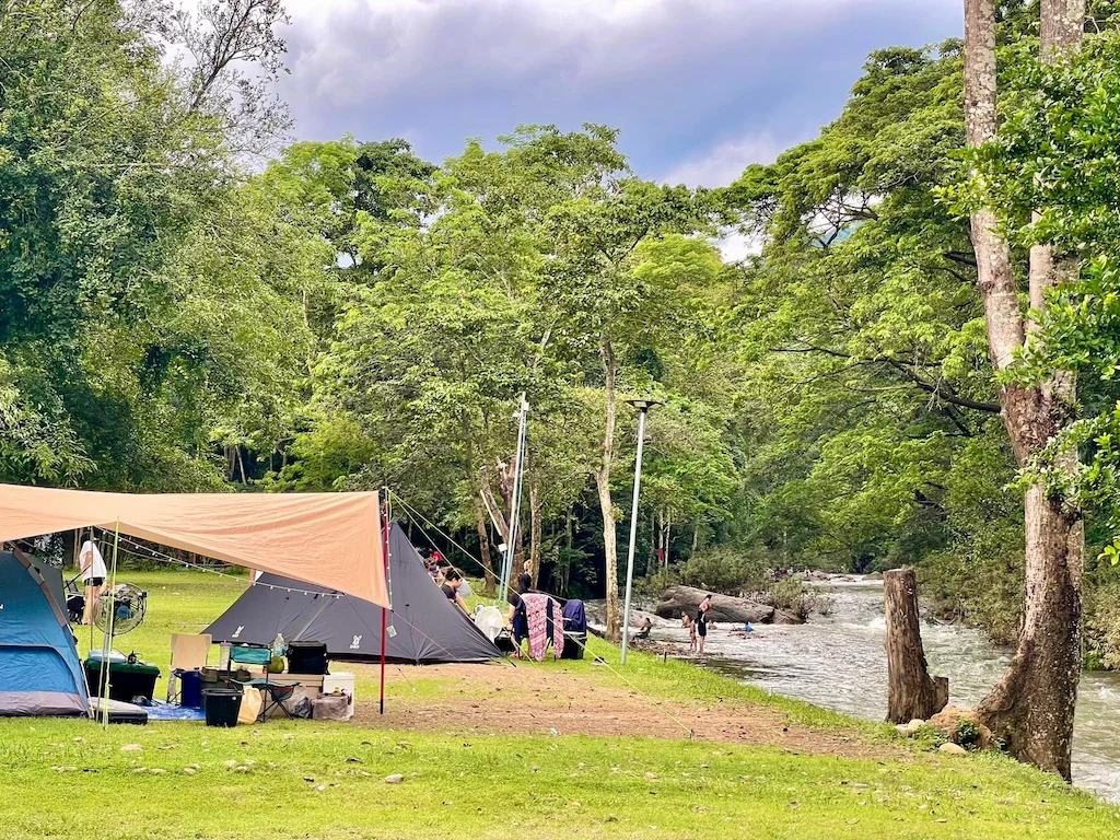 10 ลานกางเต็นท์ นครนายก หมาแมวพักได้ 