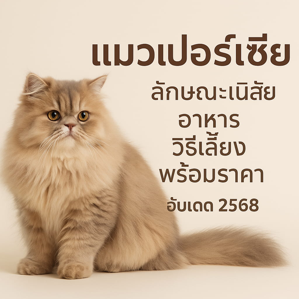 แมวเปอร์เซีย ลักษณะนิสัย อาหาร วิธีเลี้ยง พร้อมราคา