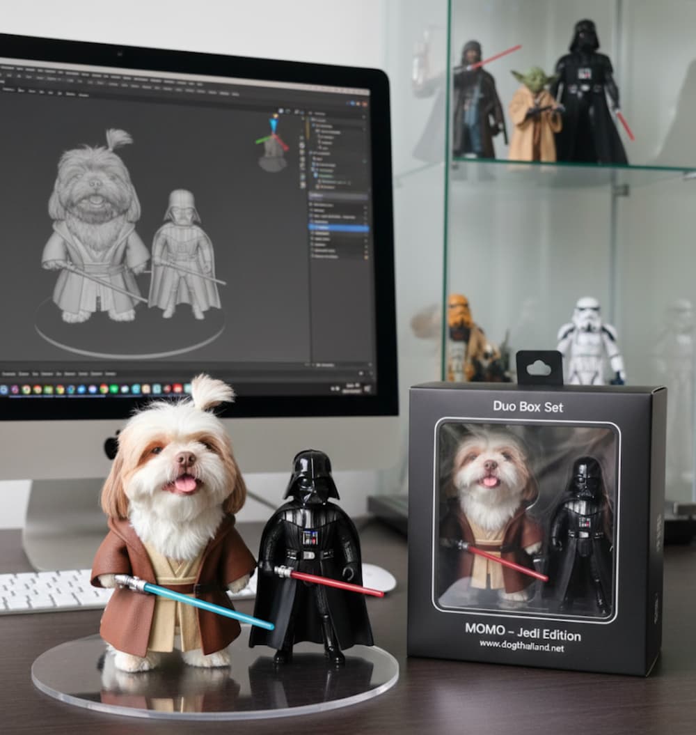 วิธีทำโมเดล fig น่ารักๆ กำลังฮิตตอนนี้ใส่กล่องพร้อม ด้วย google gemini 