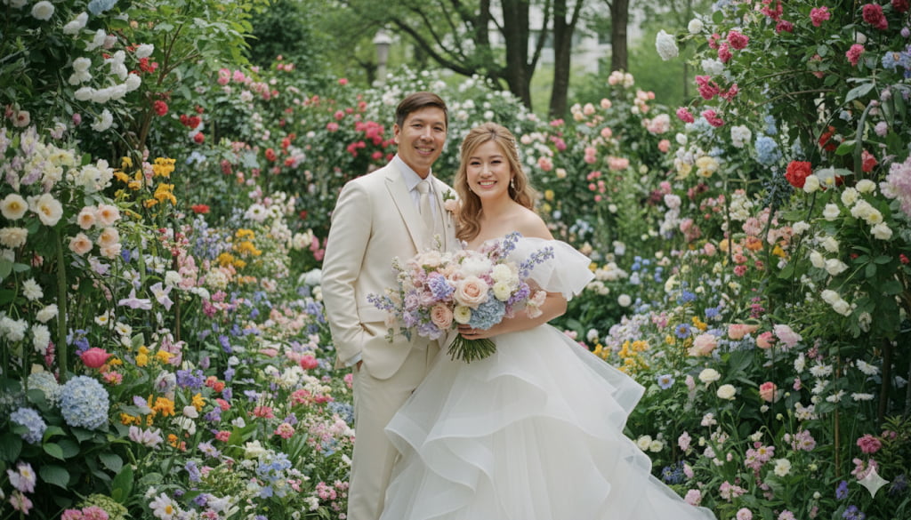 prompt gemini สร้างภาพ แต่งงาน คมชัด