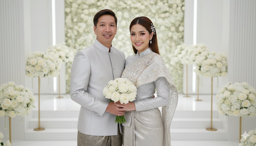 prompt gemini สร้างภาพ แต่งงาน คมชัด