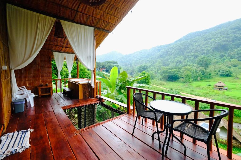 อิ่มสุข ณ บ่อเกลือ | ที่พักน่านริมน้ำวิวภูเขา (Pet Friendly) พร้อมหมูกระทะและกาแฟดริป