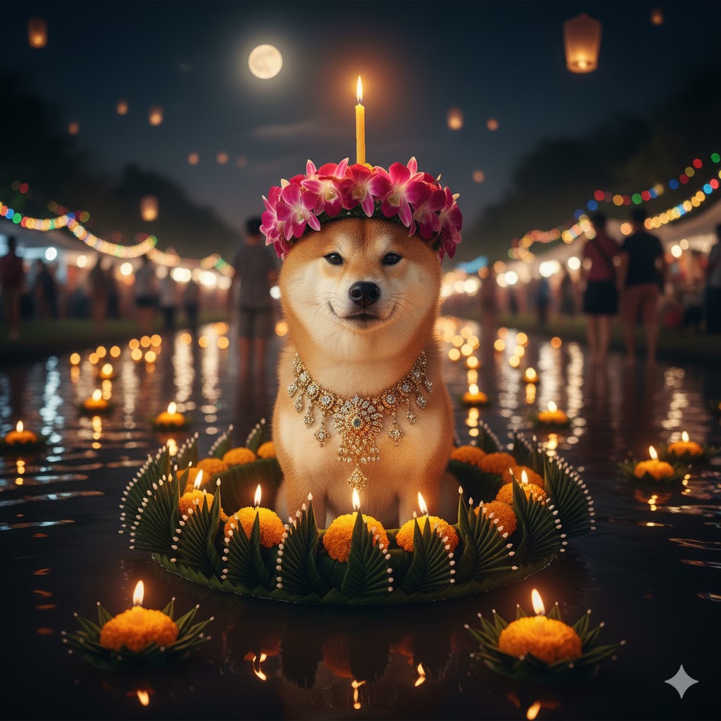 แจก Prompt AI ลอยกระทง 2025: เนรมิตภาพคน & น้องหมาแมวกระต่าย ในชุดไทยสุดหรู สุดปัง สมจริง 8K