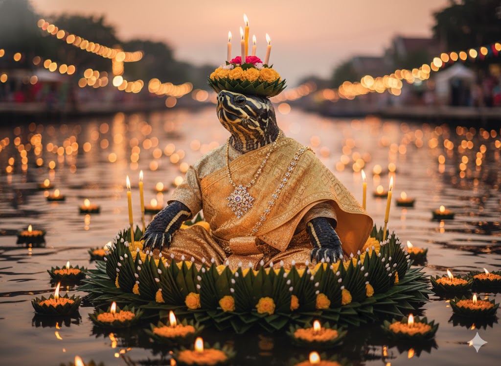 แจก Prompt AI ลอยกระทง 2025: เนรมิตภาพคน & น้องหมาแมวกระต่าย ในชุดไทยสุดหรู สุดปัง สมจริง 8K