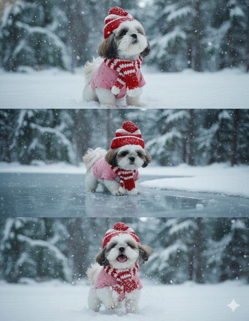 prompt ทำภาพหิมะ 3 ภาพ ที่กำลังฮิต จัดไปฟรี ไม่ต้องใช้แอป