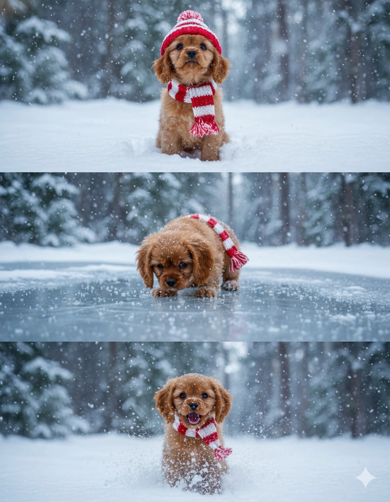 prompt ทำภาพหิมะ 3 ภาพ ที่กำลังฮิต จัดไปฟรี ไม่ต้องใช้แอป