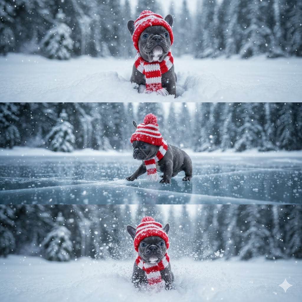 แจกฟรี! Prompt AI 'ภาพหิมะ 3 ช่อง' สุดไวรัล ไม่ต้องใช้ แอปฯ! สร้างน้องหมา/แมวในหิมะสวยคมชัด แถมฟรี