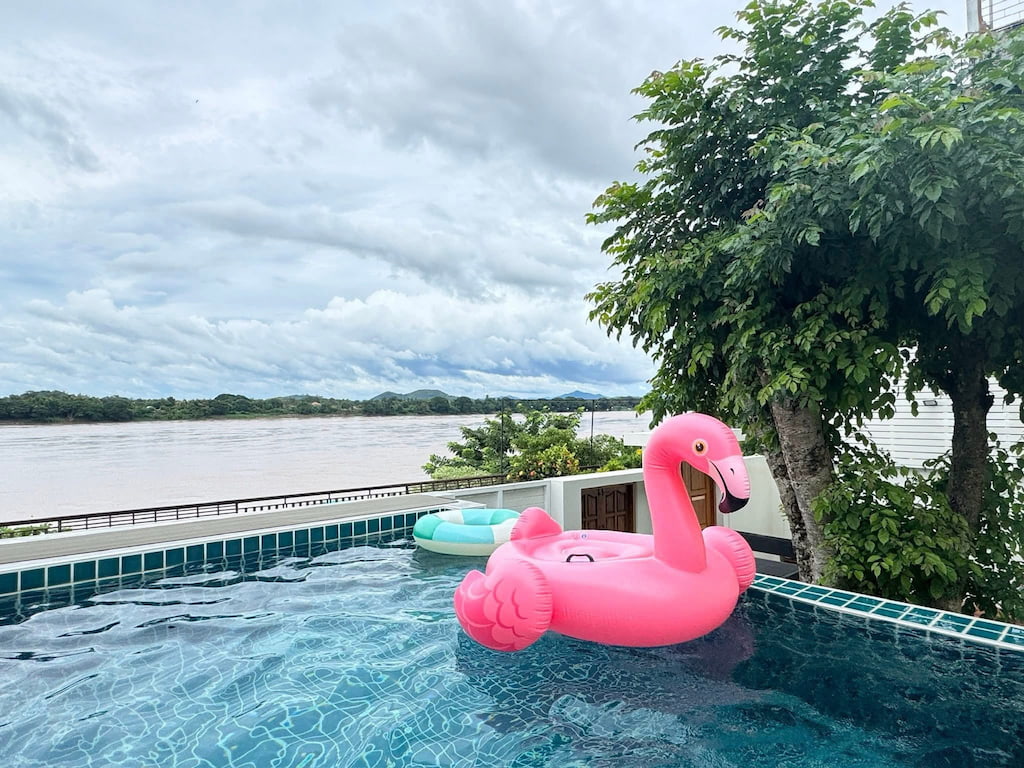 47 ที่พักเชียงคาน หมาพักได้ (รับหมาใหญ่) มีพูลวิลล่า/เหมาหลัง/ริมโขง