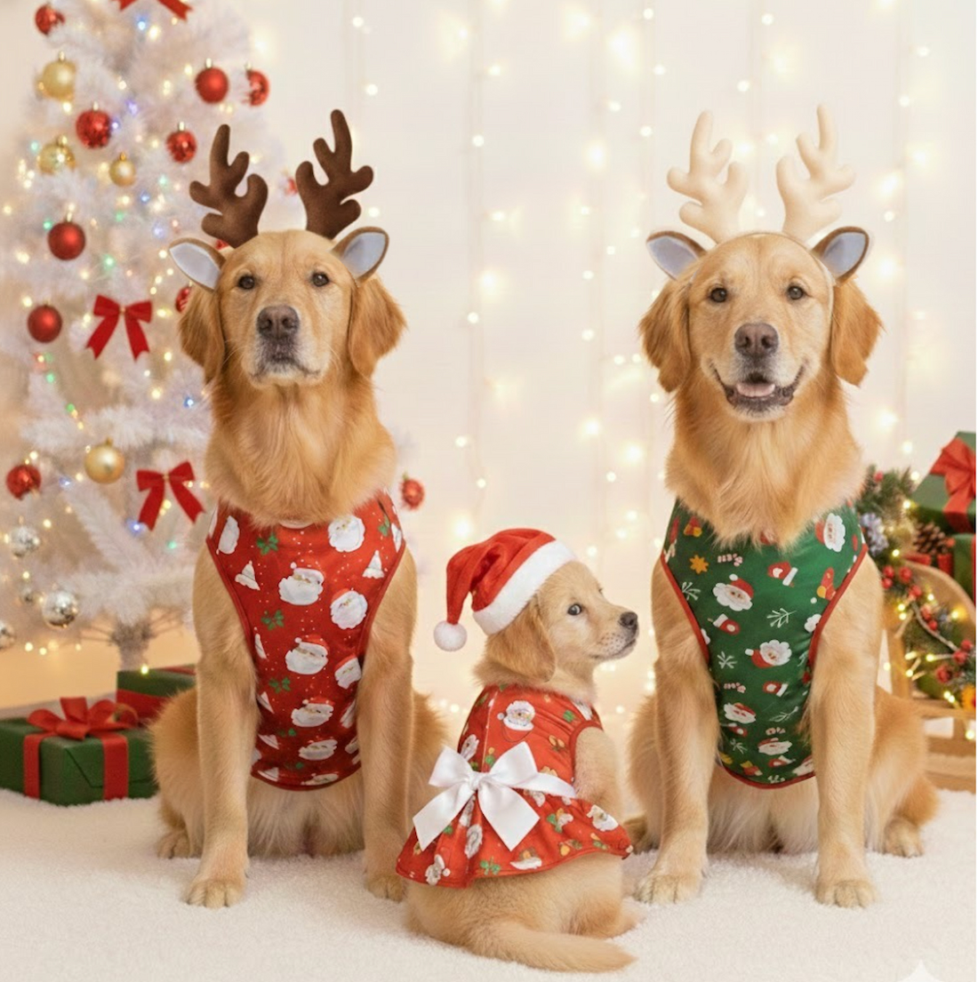 ชุดคริสต์มาสสุนัข หมาใหญ่ แมว 2025 (พร้อมส่ง) Dog Christmas Costume ไซส์ S-8XL