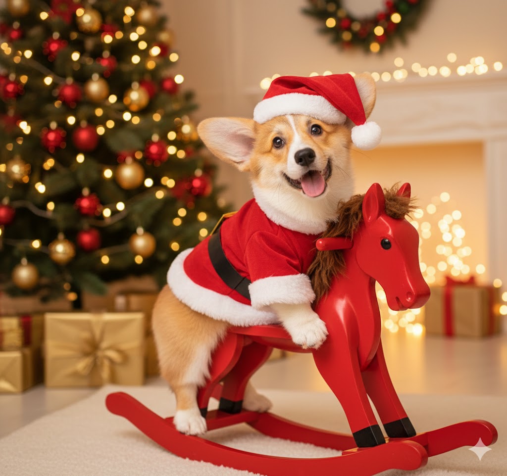 3 Prompt AI Pet Portrait คริสต์มาสสำหรับ หมา-แมว | แปลงโฉมสัตว์เลี้ยงเป็นซานต้า/แฟนซี ด้วย AI 100%