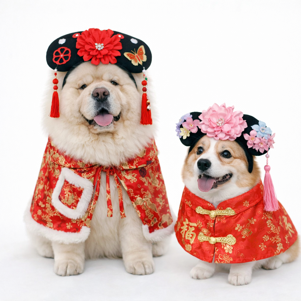 อัปเดตเทรนด์ 2026! ชุดจีนหมาแมวสุดน่ารัก ชุดตรุษจีนหมาใหญ่ มีไซส์ครบตั้งแต่น้องแมวจนถึงหมาใหญ่