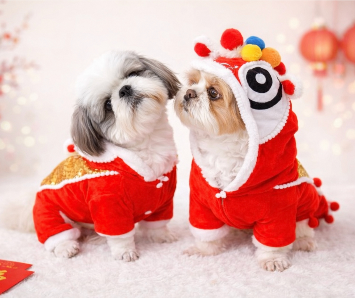 อัปเดตเทรนด์ 2026! ชุดจีนหมาแมวสุดน่ารัก ชุดตรุษจีนหมาใหญ่ มีไซส์ครบตั้งแต่น้องแมวจนถึงหมาใหญ่