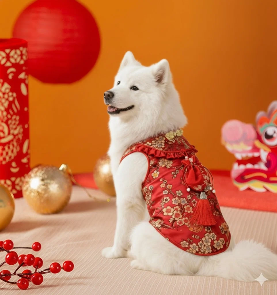 อัปเดตเทรนด์ 2026! ชุดจีนหมาแมวสุดน่ารัก ชุดตรุษจีนหมาใหญ่ มีไซส์ครบตั้งแต่น้องแมวจนถึงหมาใหญ่