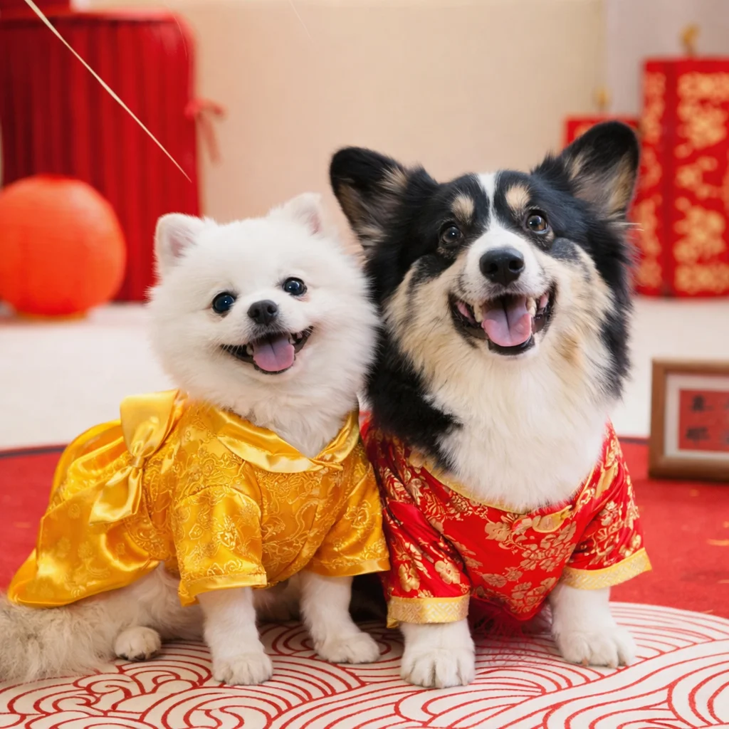 อัปเดตเทรนด์ 2026! ชุดจีนหมาแมวสุดน่ารัก ชุดตรุษจีนหมาใหญ่ มีไซส์ครบตั้งแต่น้องแมวจนถึงหมาใหญ่