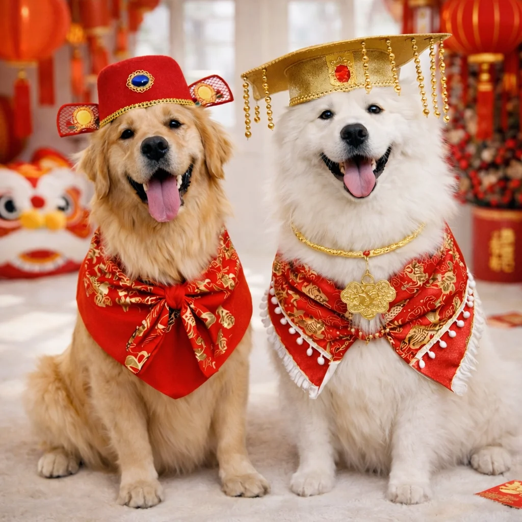 อัปเดตเทรนด์ 2026! ชุดจีนหมาแมวสุดน่ารัก ชุดตรุษจีนหมาใหญ่ มีไซส์ครบตั้งแต่น้องแมวจนถึงหมาใหญ่