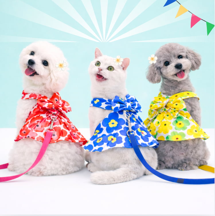 รวมเสื้อหมาแมวลายดอก ฮาวายสุดน่ารัก ใส่ได้ทั้งหมาเล็กและหมาใหญ่