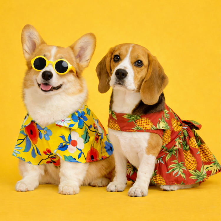 เสื้อหมา เสื้อแมว เสื้อสงกรานต์หมา เสื้อหมาฮาวาย ลาย ...