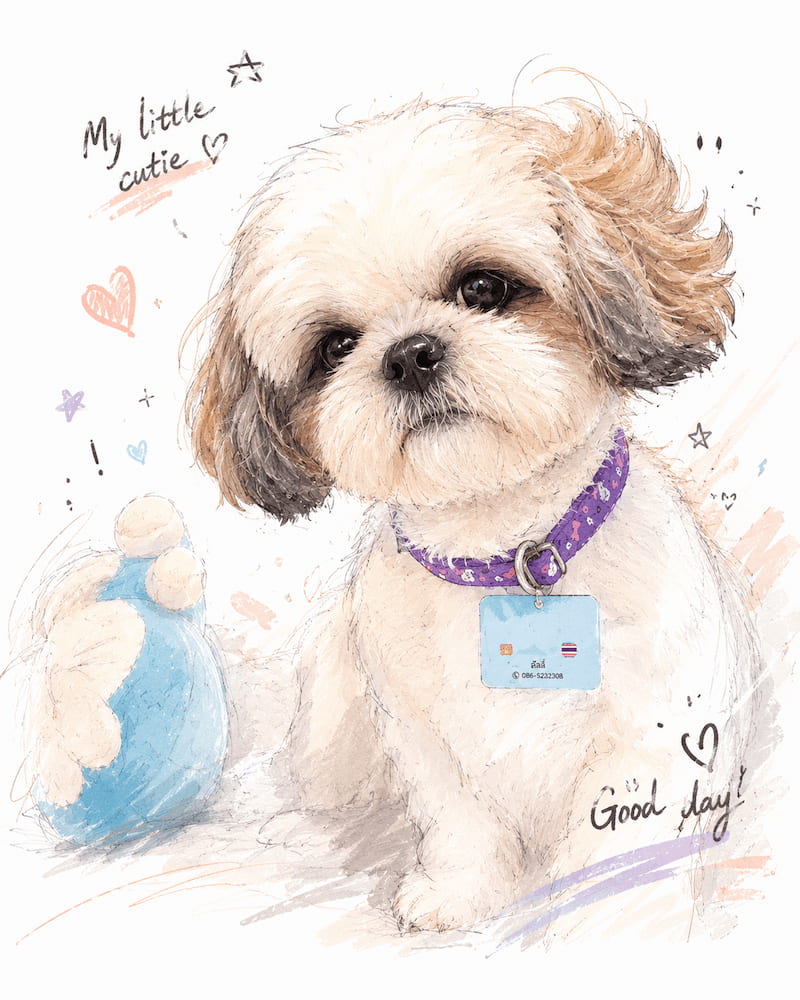 แจก Prompt AI เปลี่ยนรูปคน หมาแมว ให้เป็นภาพวาดเกาหลีสุดน่ารัก ✦ Korean Illustration Style