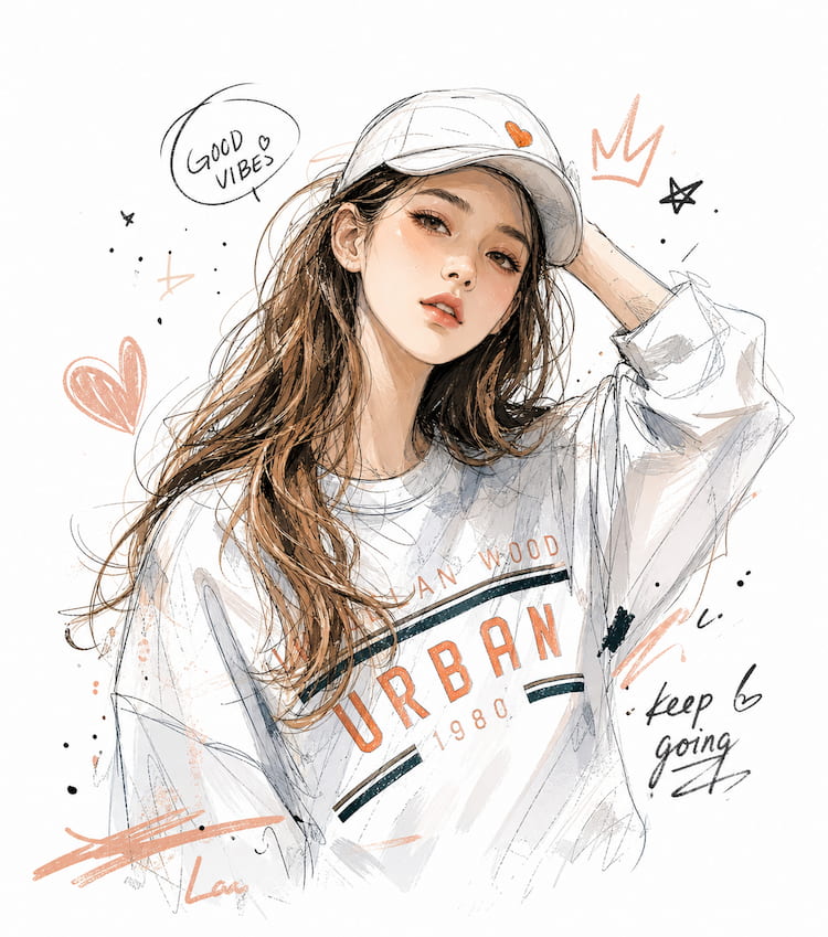 แจก Prompt AI เปลี่ยนรูปคน หมาแมว ให้เป็นภาพวาดเกาหลีสุดน่ารัก ✦ Korean Illustration Style