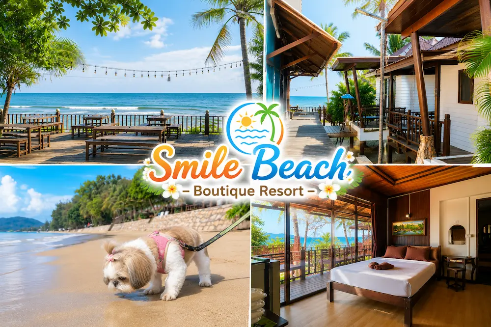 37 ที่พักจันทบุรี หมาพักได้ ติดทะเล หาดเจ้าหลาว คุ้งวิมาน ริมน้ำ ใกล้เมือง หมาใหญ่พักได้จริง