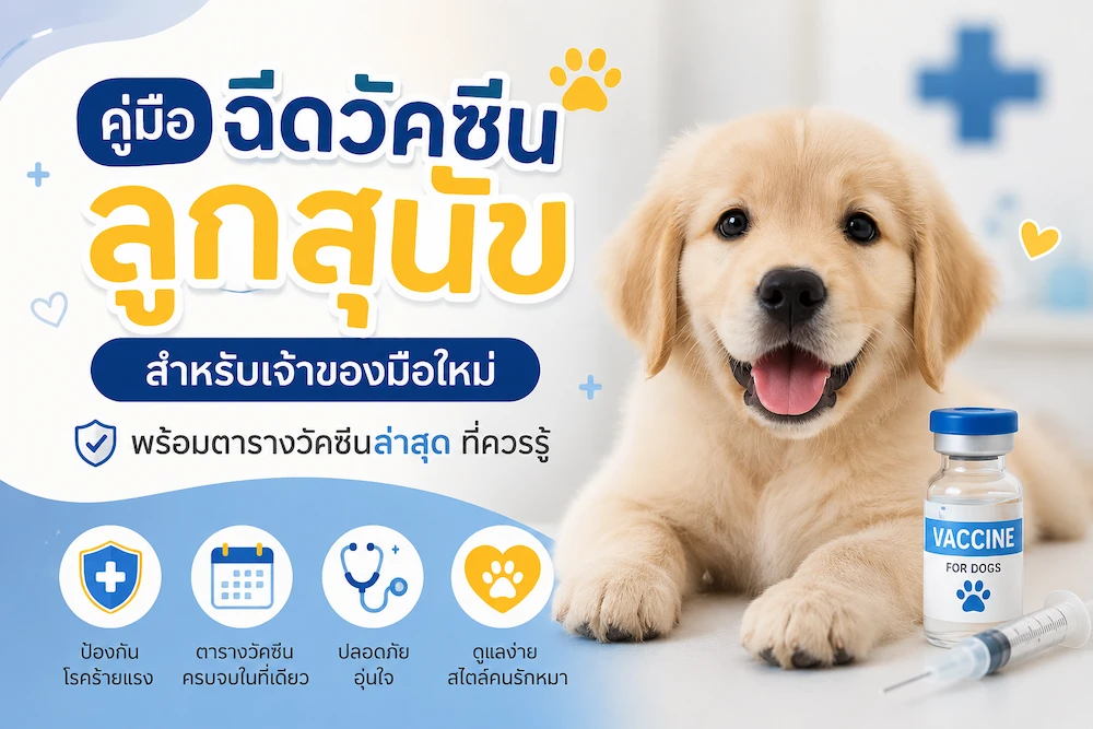 คู่มือฉีดวัคซีนลูกสุนัข สำหรับเจ้าของมือใหม่ พร้อมตารางวัคซีนล่าสุด ที่ควรรู้