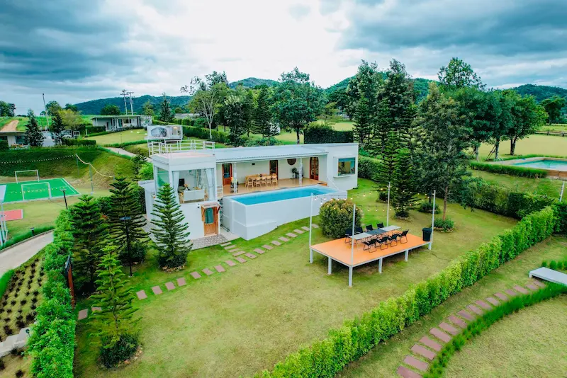 The Mountain View by Triple-T สวนผึ้ง ที่พักหมาพักได้ พูลวิลล่าวิวภูเขา รับหมาใหญ่พักได้