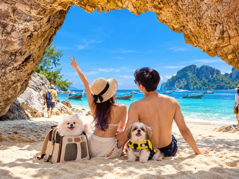 ภาพประกอบ:พาหมาเที่ยวเกาะหลีเป๊ะ 2569 เดินทางยังไง ขึ้นเรือได้ไหม ที่พัก Pet Friendly มีที่ไหนบ้าง