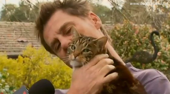 สุดซึ้ง! แมวฮีโร่ช่วยเจ้าของรอดตายจากไฟไหม้บ้าน ได้อย่างปาฎิหารย์