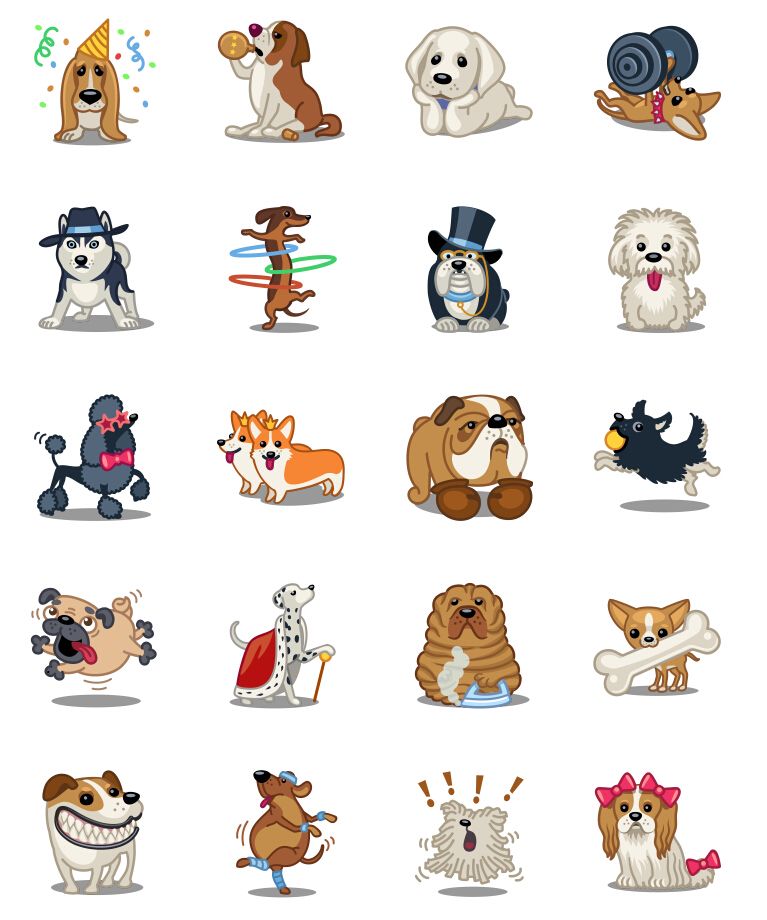 การ์ตูนสุนัข น้องหมา น่ารัก ไอคอน little dog PNG icons 128x128px