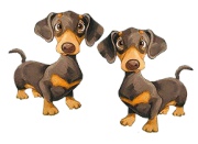 ไอคอน สุนัข น้องหมา ดุ๊กดิ๊กน่ารัก แบบรวมมิตร หลากหลายสายพันธ์