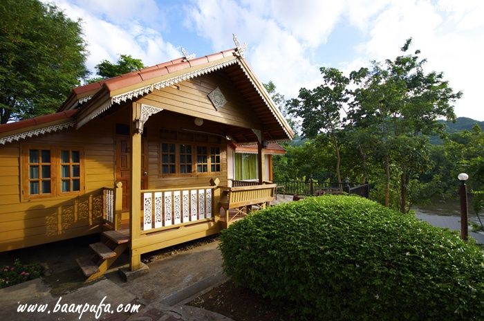 กาญจนบุรี ที่พักสัตว์เลี้ยง สุนัขพักได้ บ้านภูฟ้ารีสอร์ท ติดริมแม่น้ำแควน้อย