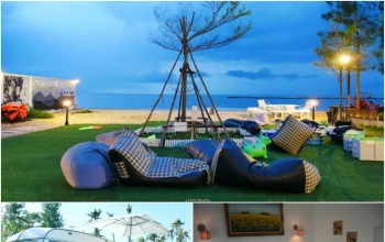รีวิวที่พักสัตว์เลี้ยงพักได้ Loft Caravan resort ที่พัก ณ หาดเจ้าสำราญ เพชรบุรี ติดทะเล