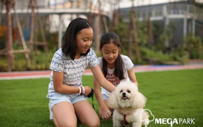 Mega Park เดินเล่นกับสัตว์เลี้ยงแสนรัก สวนสวยสีเขียว ของห้างเมกะ บางนาหมาเข้าได้ ไว้ออกกำลังกาย เดินเล่น ชมธรรมชาติ