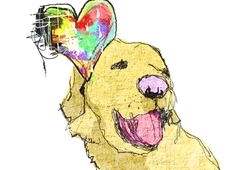 ภาพวาดดินสอ น้องหมาน่ารักระดับเทพ