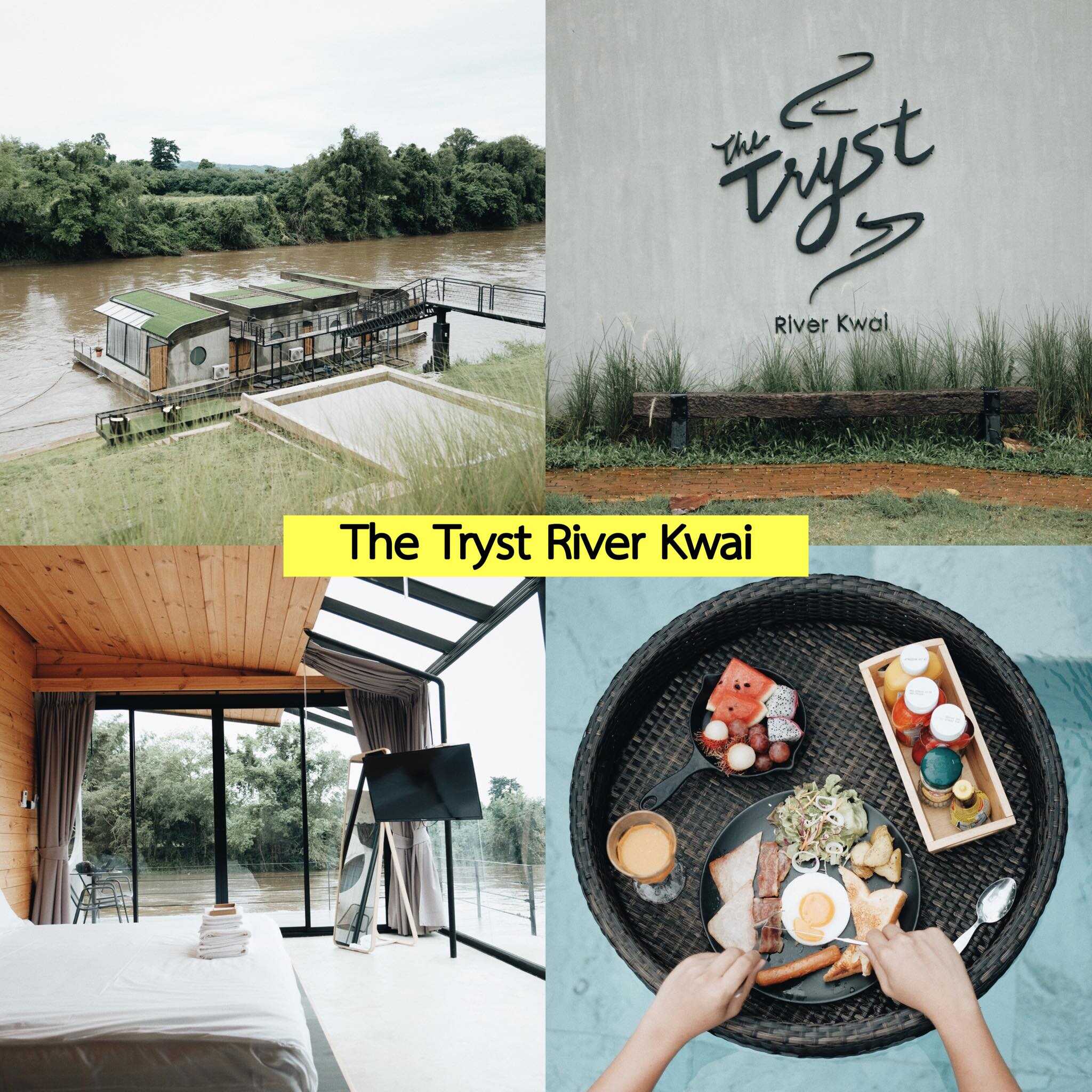 The Tryst River Kwai ที่พักกาญจนบุรีสัตว์เลี้ยงพักได้ ริมแม่น้ำแควน้อย สวยงามมากๆ
