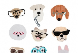 Dogs With Glasses Print